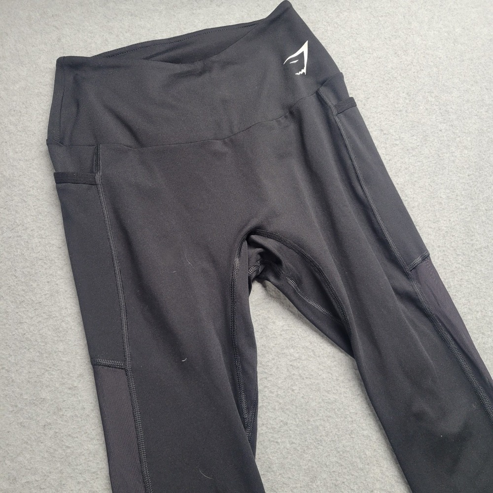 Gymshark Black Mesh High Waisted Leggings Women's Size Small Athletic‎ Wear